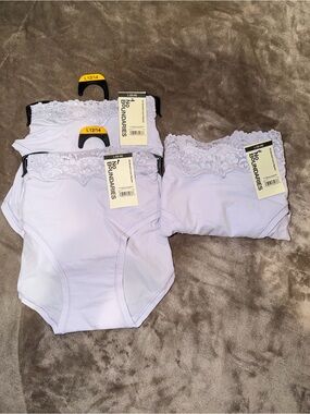 No Boundaries Lace-Waist Hi-Cut Briefs in Light Lavender - Set of 4